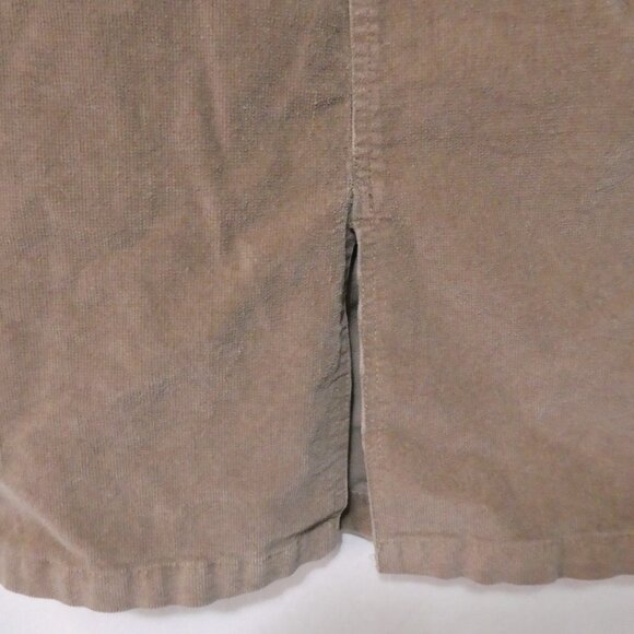 PC PREMIERE COLLECTION | size 6 | Classic Knee Length Corduroy Skirt With Slit - Picture 7 of 14